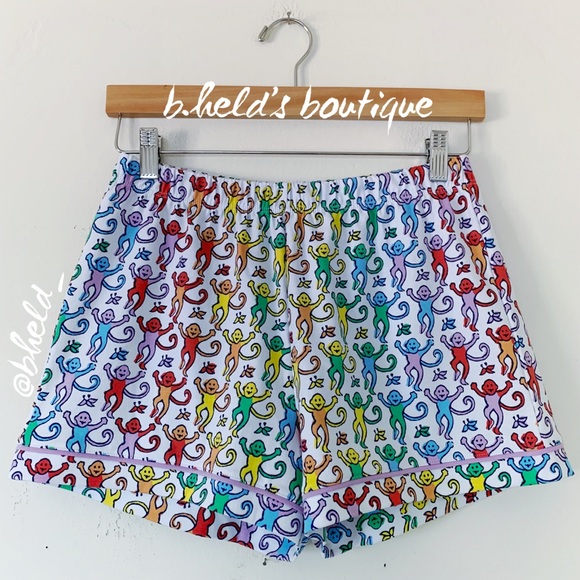 Roller Rabbit Disco Monkey Polo Pajamas in Rainbow Size X-Small XS New NWT - Picture 9 of 16